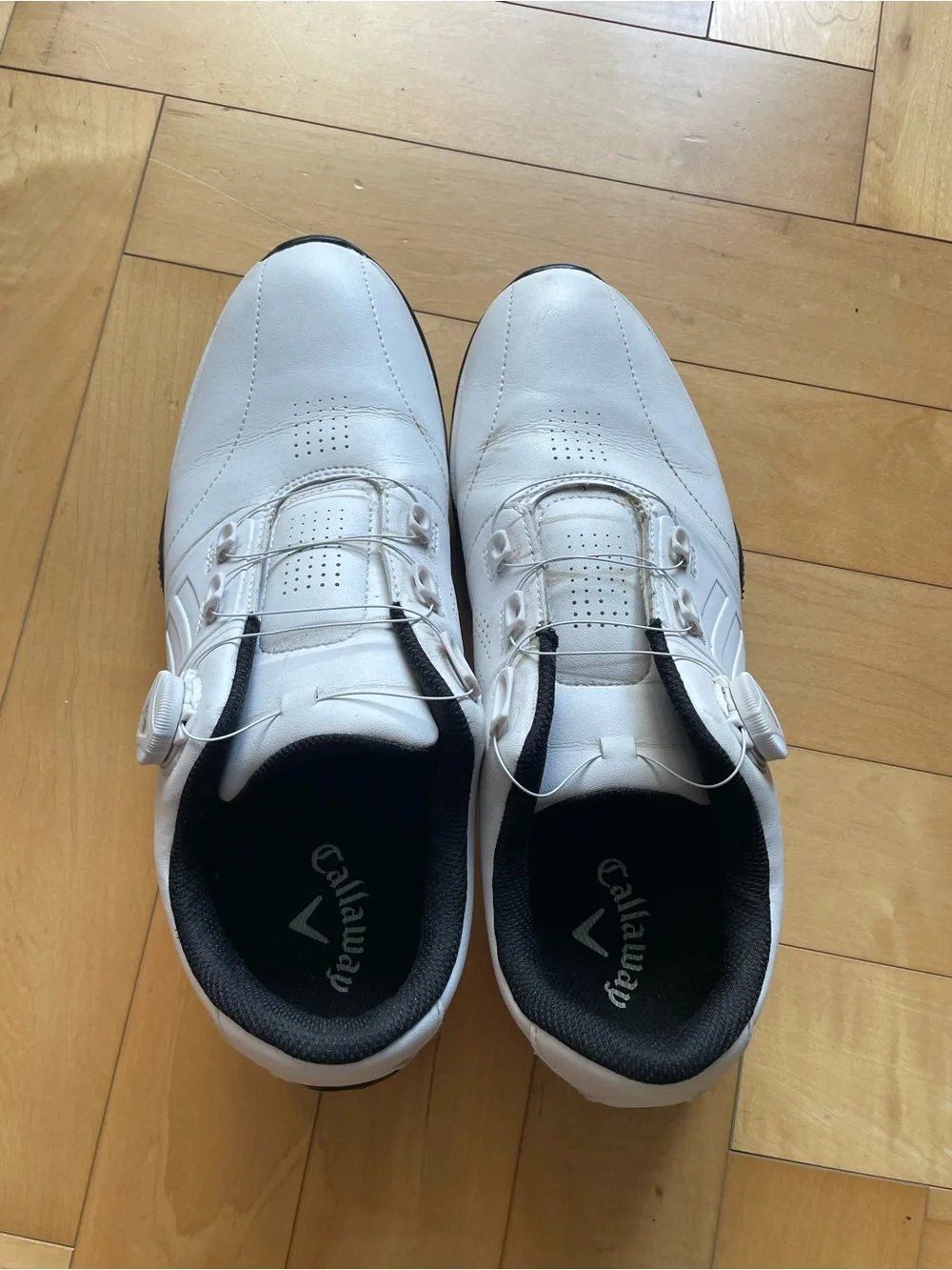 Callaway Men’s White Athletic Golf Shoes with BOA-Style Dial